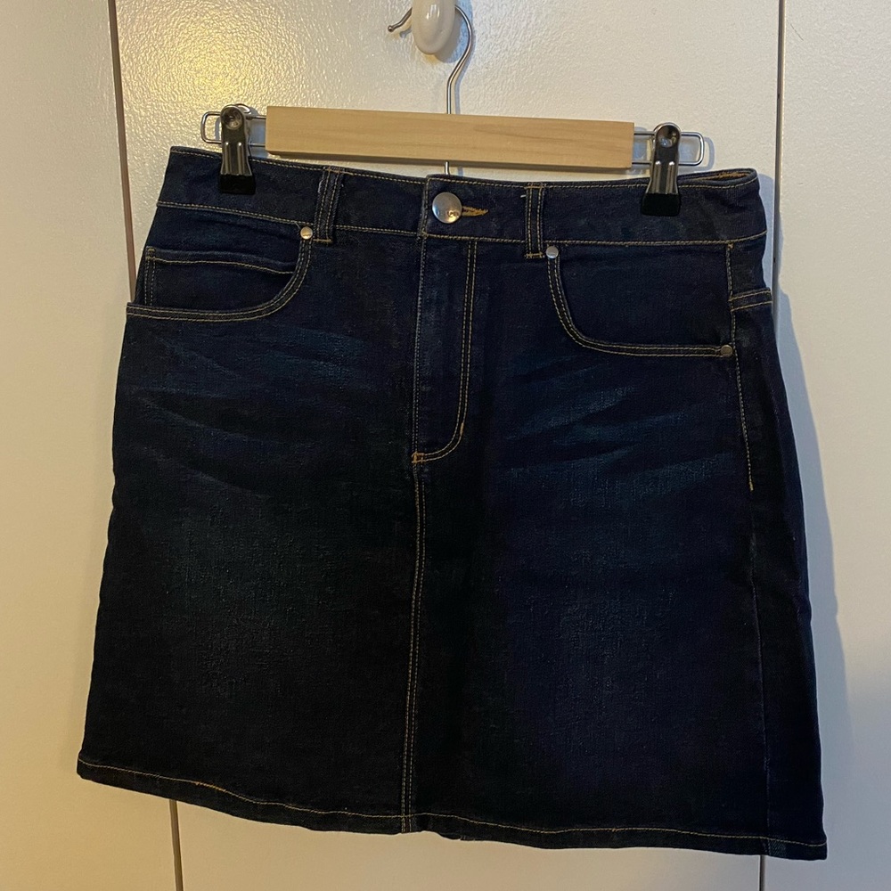 Francesca’s denim mini skirt